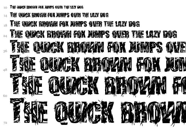 Stressberat Distort font waterfall